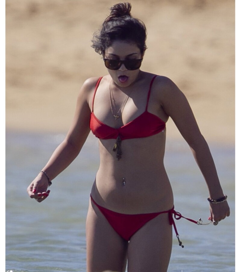 Vanessa lució su figura.
