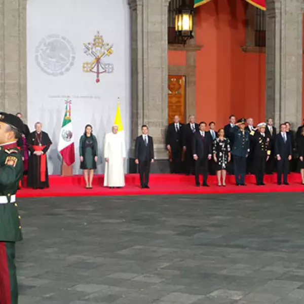 Así lució la comitiva en Palacio Nacional