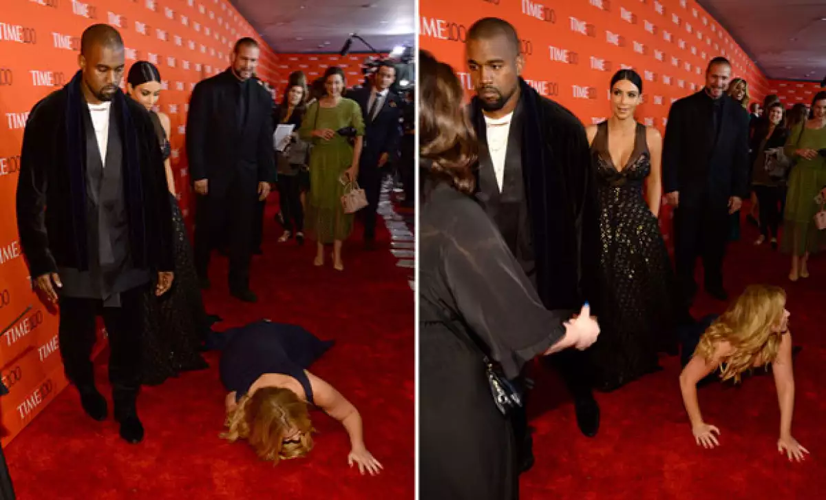 La expresión de Kanye y Kim ante lo sucedido no fue, para nada, de sorpresa.
