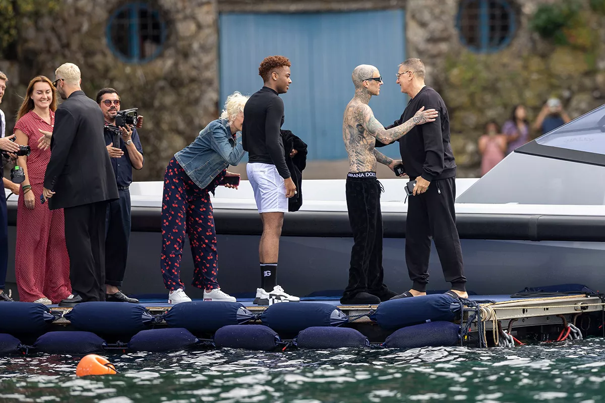 Preparativos de la boda de Kourtney Kardashian y Travis Barker en Portofino, Italia