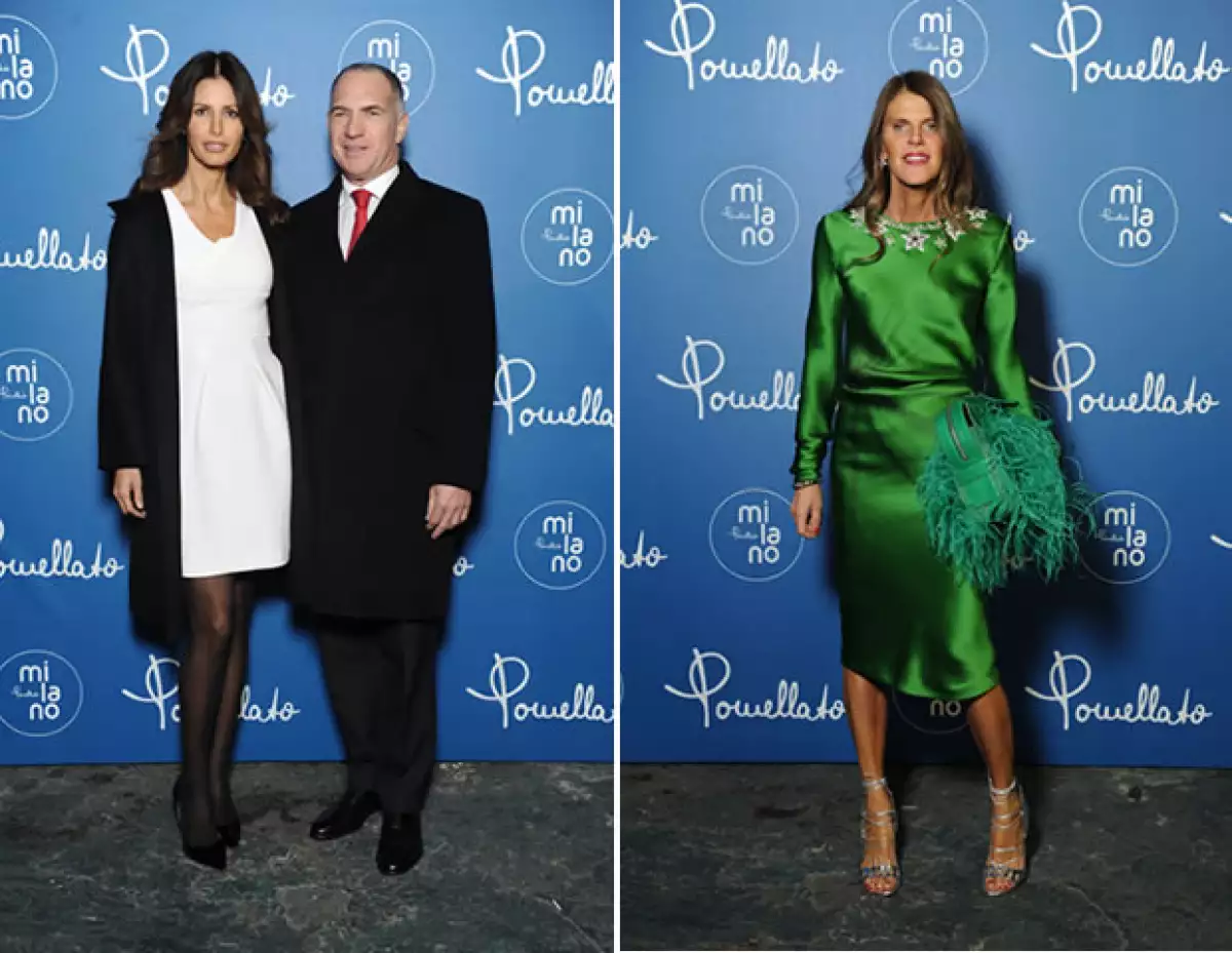 Elsa Benítez y Anna Dello Russo asistieron a la presentación de la colección en Milán.