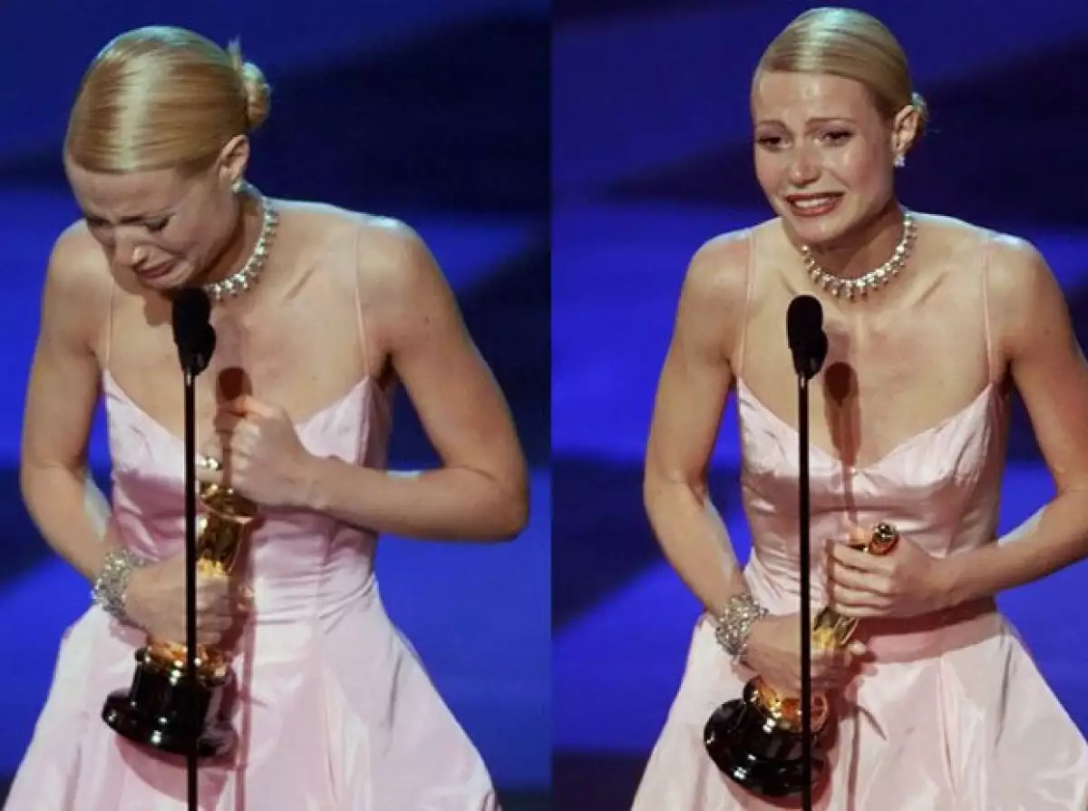 La actriz no contuvo el llanto al recibir la estatuilla dorada en 1999.