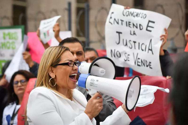 Protestas del poder judicial de la federación hoy