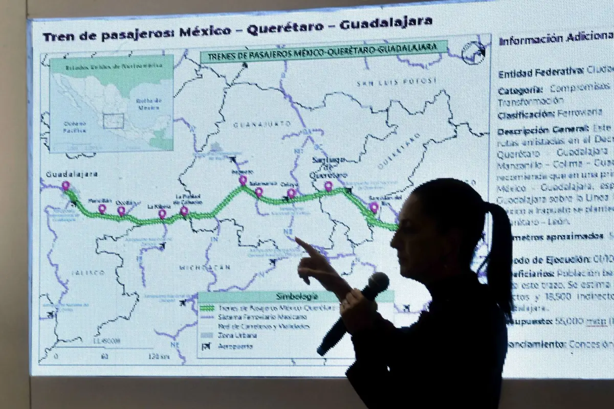Estas son las tres rutas de trenes de pasajeros con las que empezará Sheinbaum
