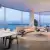 El interior de uno de los penthouses de Una residences con vista al océano Atlántico.