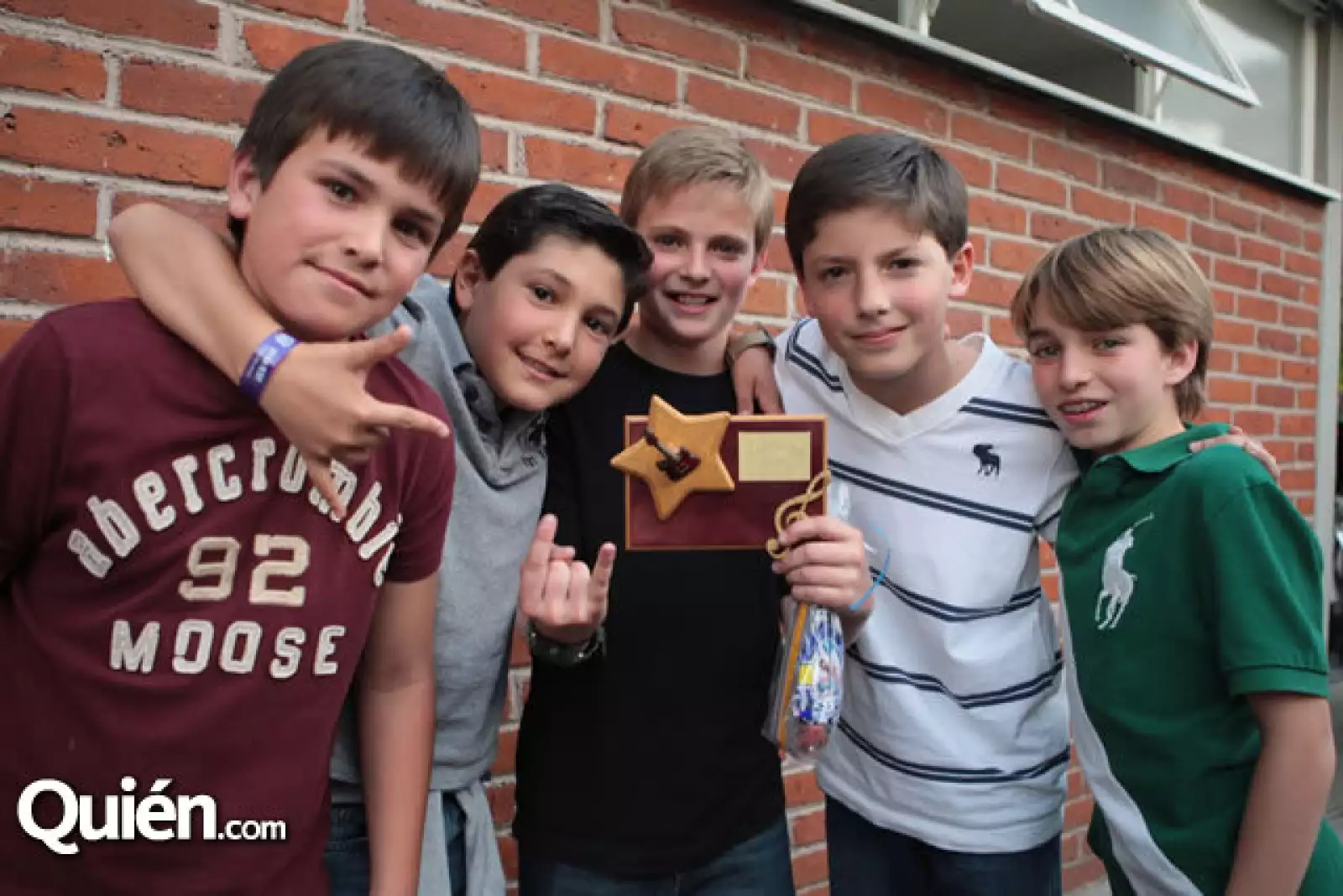 Diego Cordero, Andrés Sandoval, Josu Garritz, Bernardo Escobar y Andrés Ponce