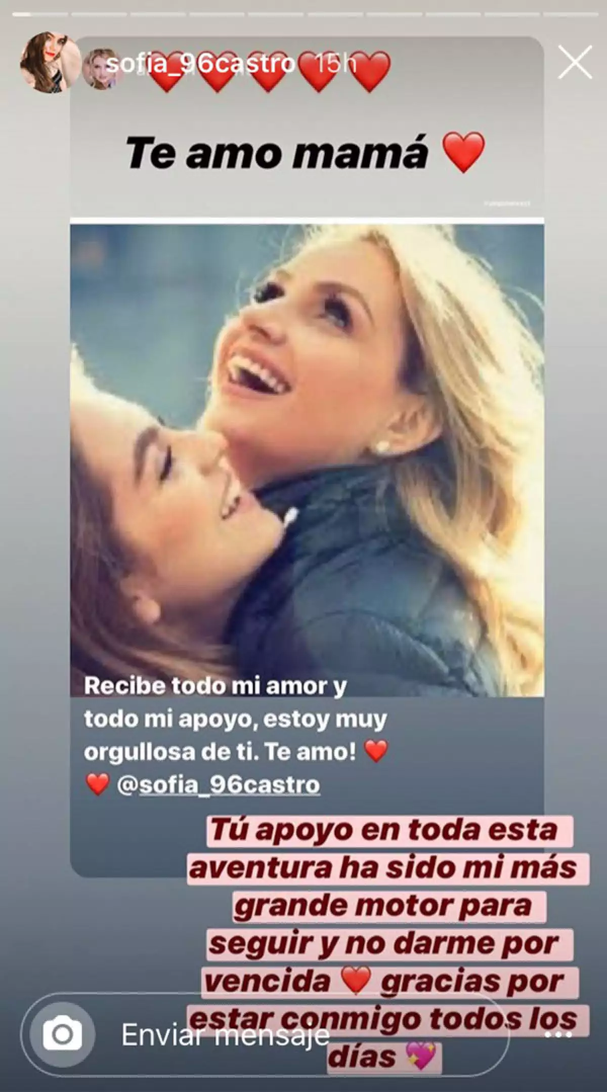 Sofía Castro y Angélica Rivera