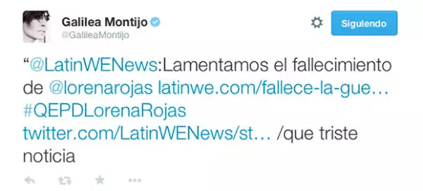 Galilea Montijo se unió a la pena tras el fallecimiento de Lorena Rojas.
