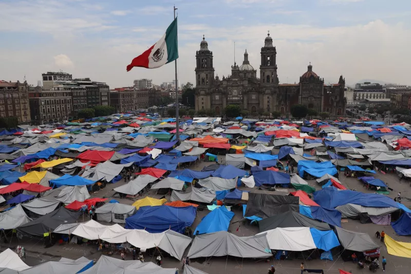 Plantón CNTE Zócalo