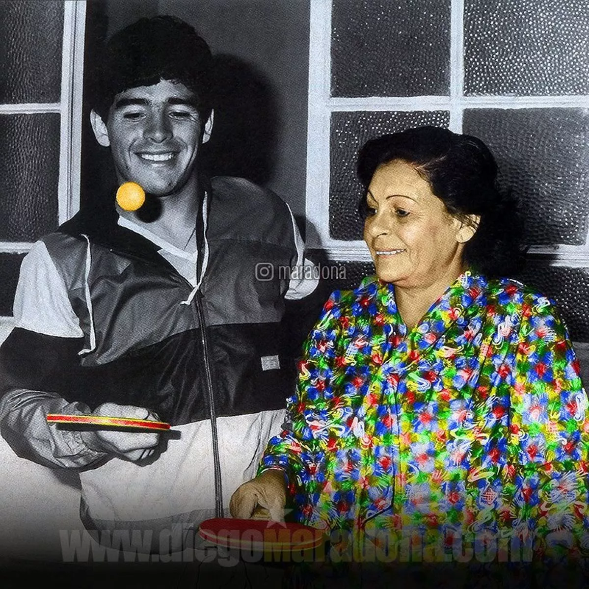 Doña Tota y Diego Armando Maradona