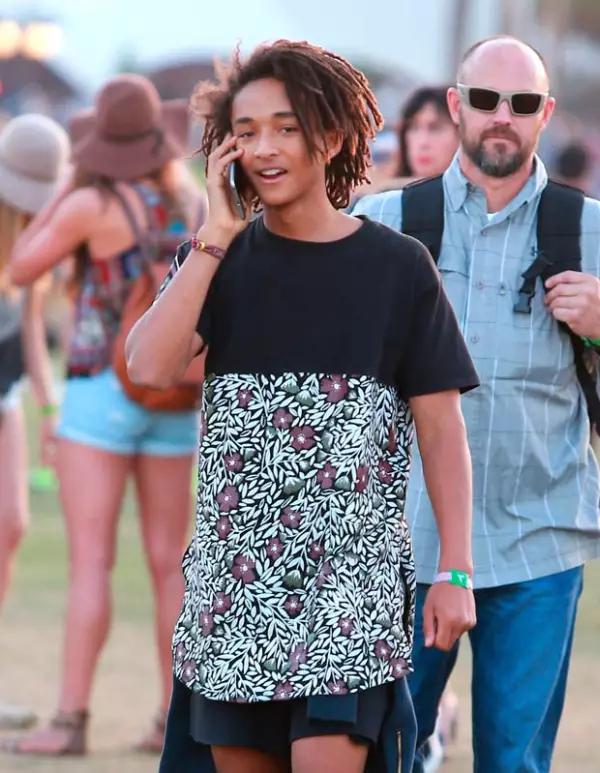 El hijo de Will Smith se divirtió en grande durante su estadía en Coachella.