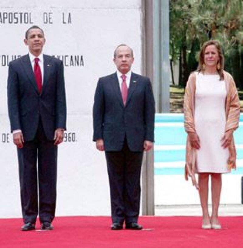 El mandatario estadounidense sedujo con su carisma natural a la prensa y los asistentes, entre ellos a Margarita Zavala a quien se refirió como “Maravillosa primera dama”.