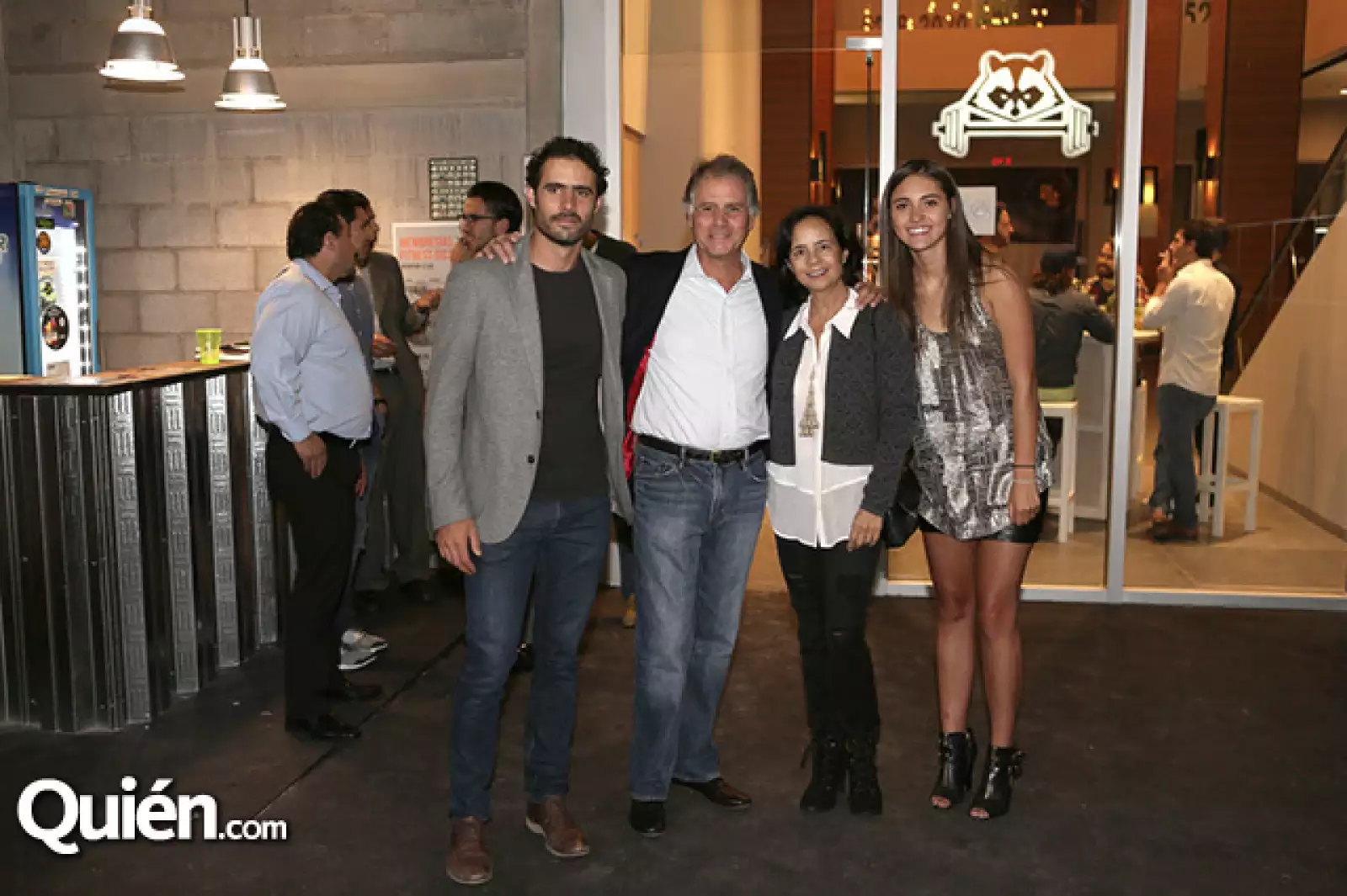 Andrés Morales, Agustín Morales, Mayte Guzmán y Franchesca Ingenito