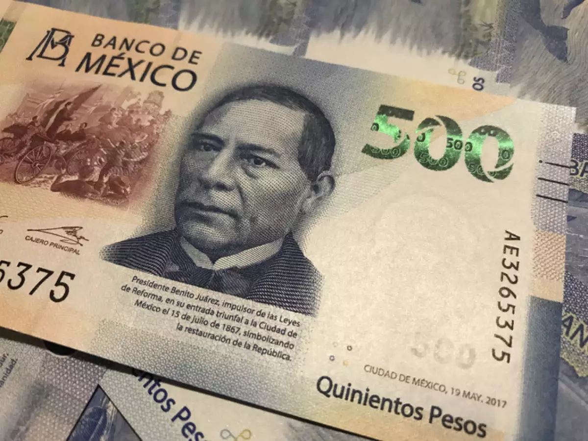 New five hundred mexican pesos bill