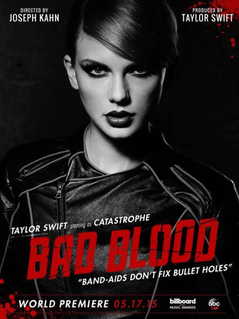 Desde hace más de una semana, la cantante ha publicado los distintos personajes que formarán parte de su sencillo, "Bad Blood", entre ellos Jessica Alba, Karlie Kloss y Gigi Hadid.
