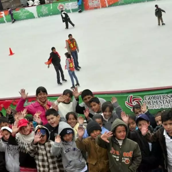 pista de hielo en Zacatecas