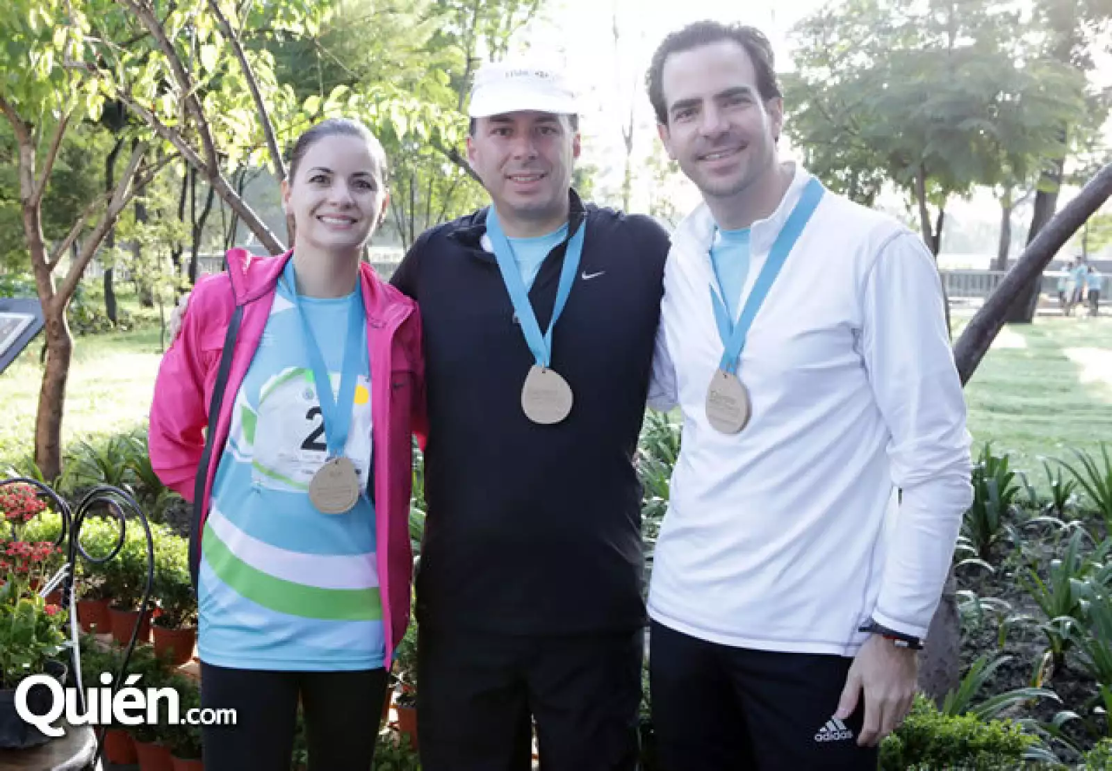 Lucía Franco, Mauricio del Pozo y Miguel Laporta