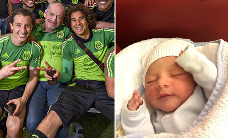 Andrés Guardado, quien se lleva muy bien con Memo Ochoa también fue papá hace unos días.