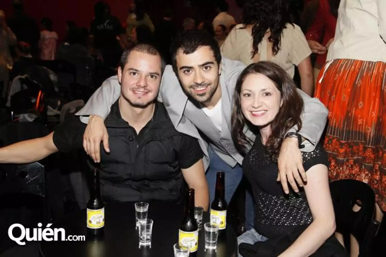 Fran Carrera,Luis Lesher y Georgina Rábago