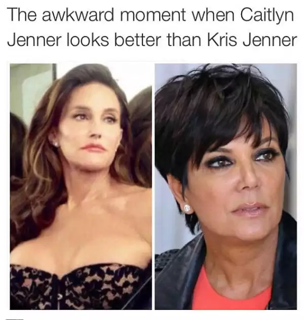 Los memes han puesto especial atención en la reacción de Kris Jenner, quien fuera su esposa.