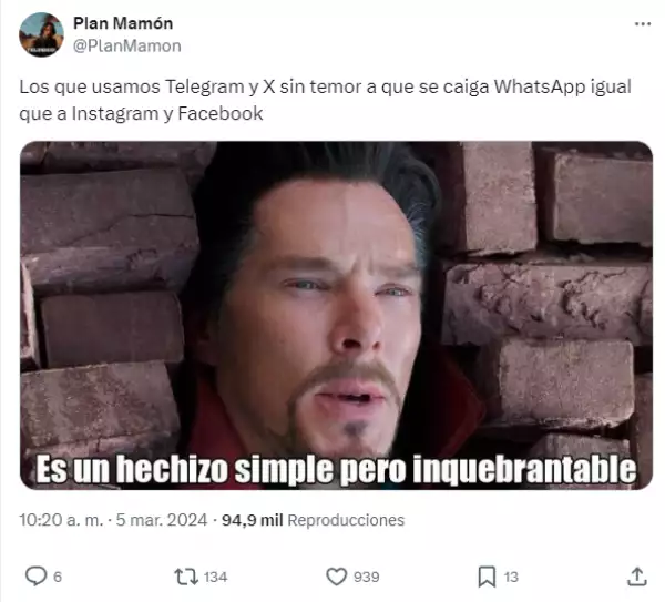 memes de Facebook e Instagram
