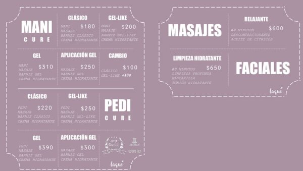 ¿Qué puedes pedir?