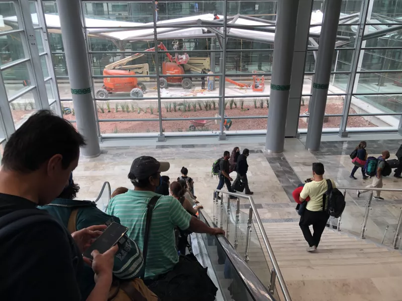 Llegada al AIFA en vuelo desde Cancún
