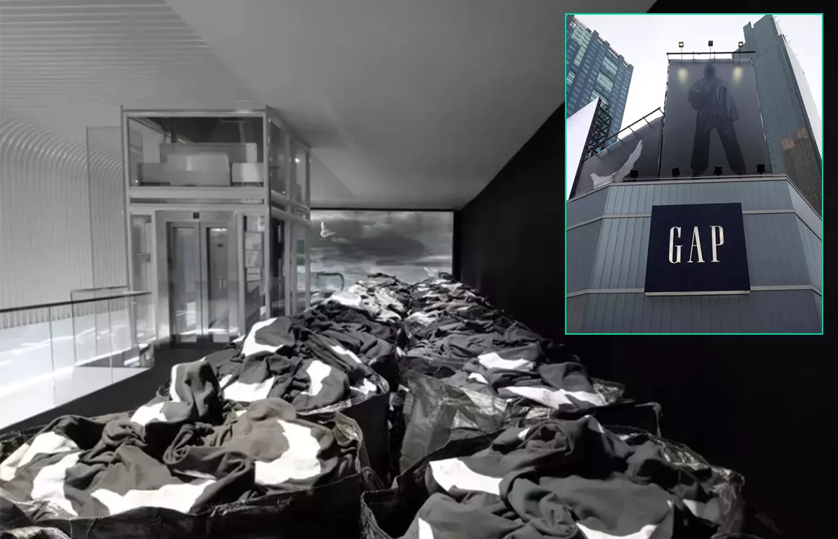 yeezy gap balenciaga mercado paca times square