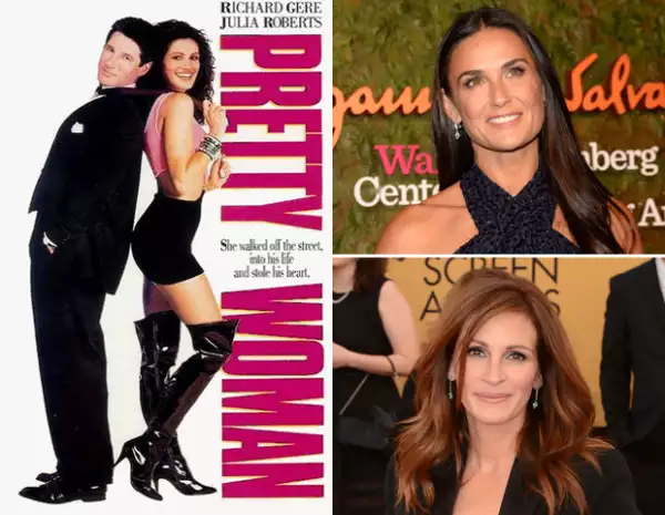 Moore dejó pasar el icónico papel de Julia Roberts en Pretty Woman