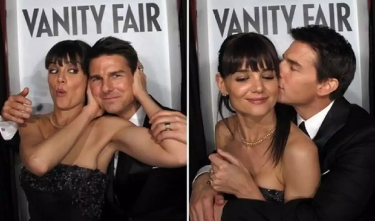 Katie y Tom acaparaban los reflectores a donde quiera que iban.