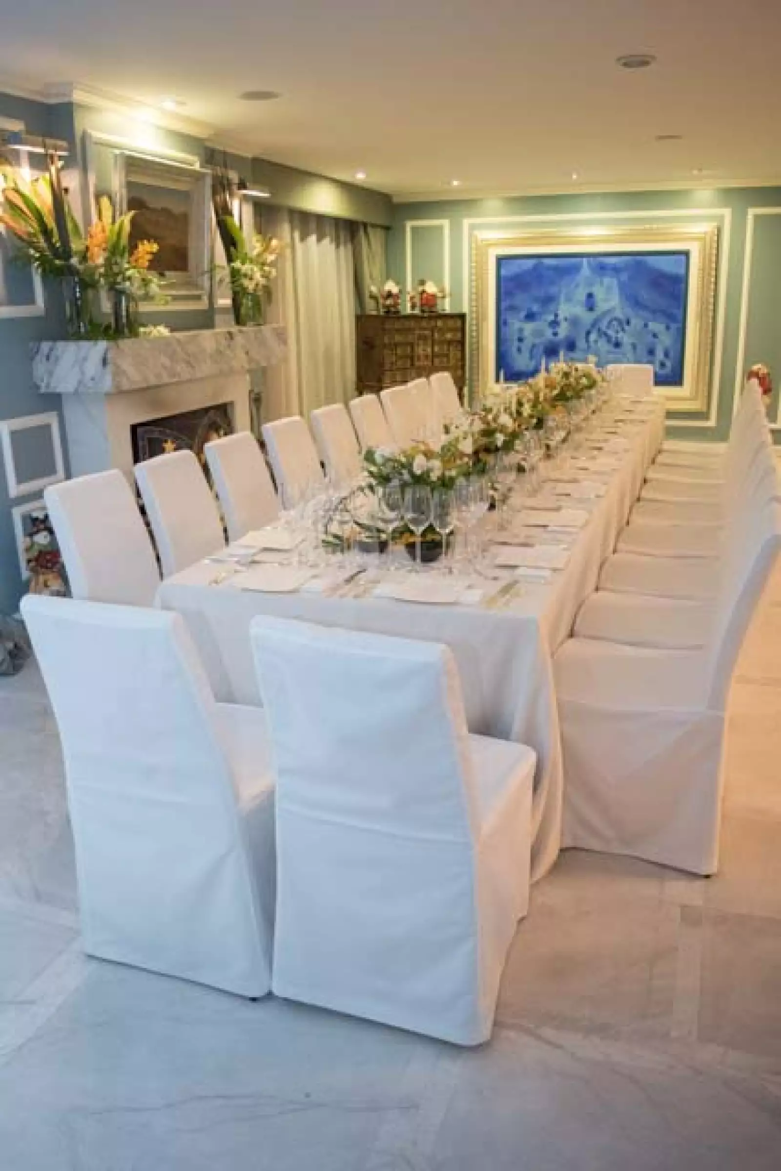 Cena en casa de Paulina Díaz Ordaz