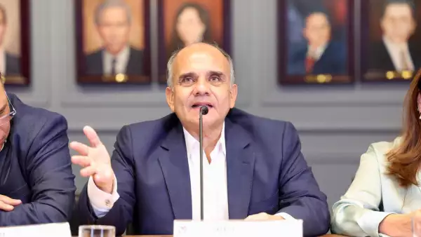 El coordinador de los senadores del PRI Manuel Añorve