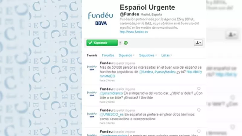 fundeu BBVA cuenta Twitter