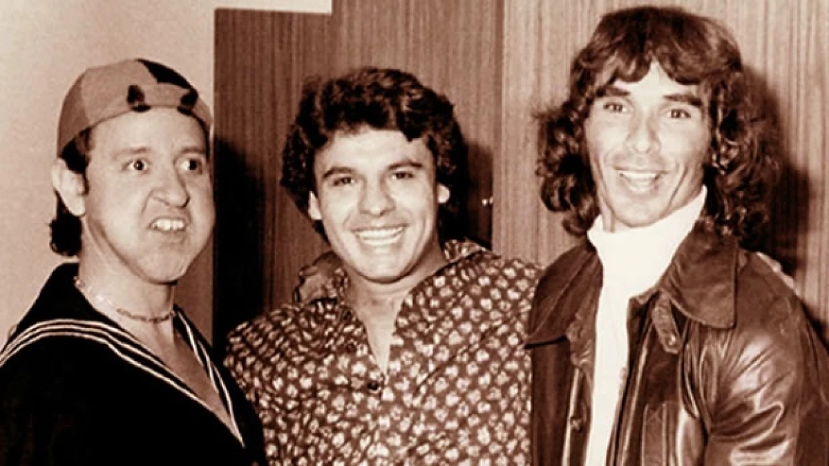 Ricardo González Cepillín con Juan Gabriel y Kiko