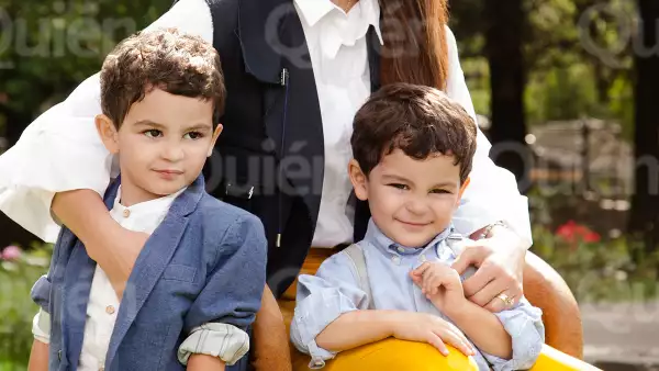 Biby Gaytán y Eduardo Capetillo posan en familia para Quién