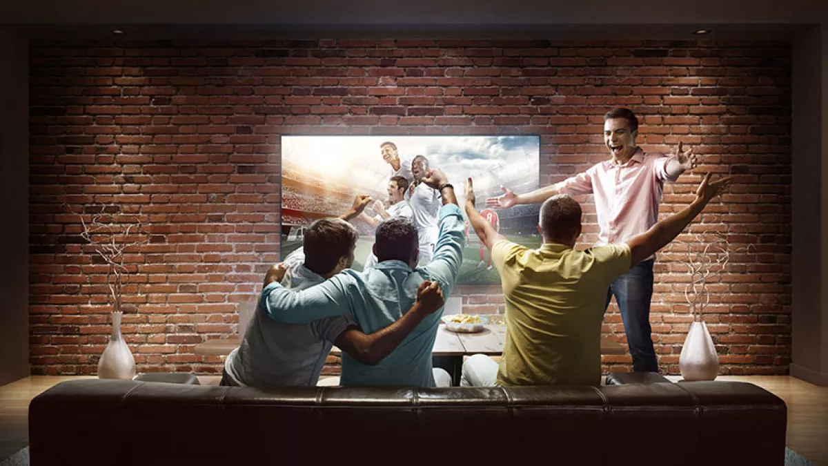 La tecnología inmersiva de LG OLED hará sentir en las gradas del estadio. 