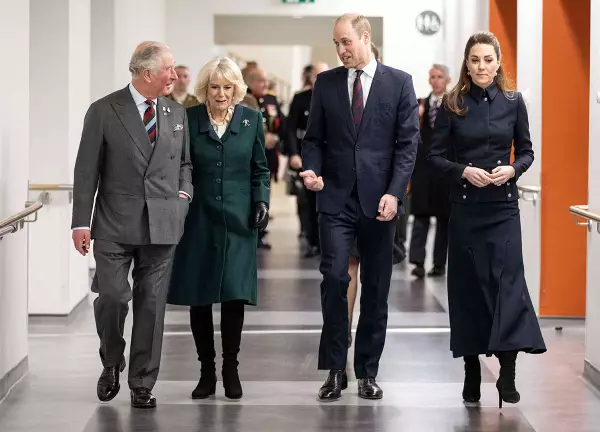 Príncipe Carlos, Camilla de Cornwall, Príncipe William y Kate Middleton