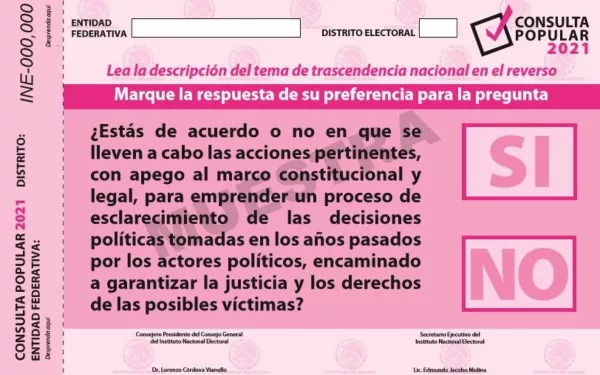 El INE avala el formato de la lista nominal para la consulta popular