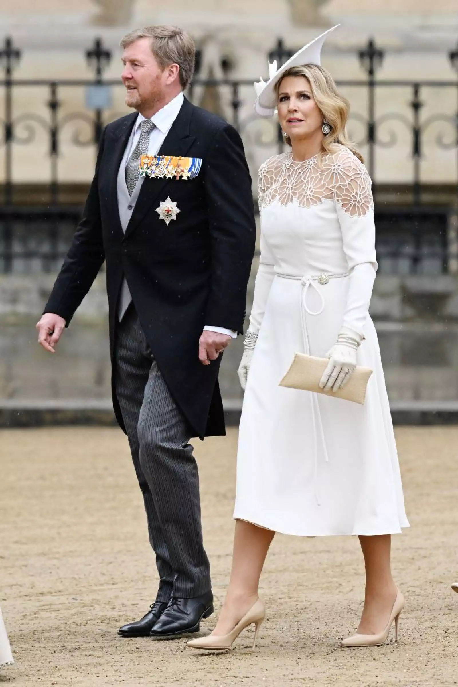 Guillermo Alejandro y Máxima de Holanda en la coronación del rey Carlos III