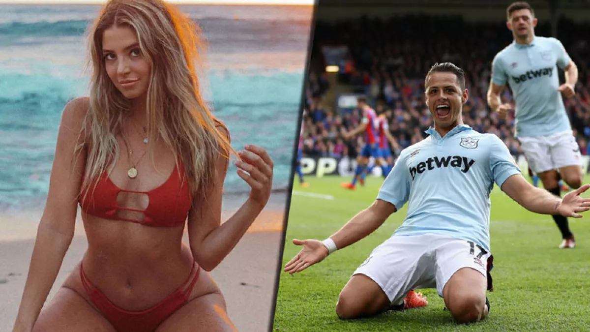 Sarah Kohan y 'Chicharito'