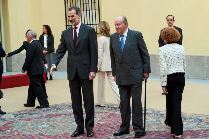 Rey Felipe VI y Juan Carlos de España