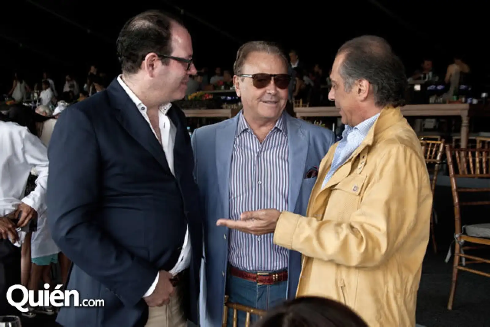 Luis del Valle, Ricardo Henaine y Carlos Salinas
