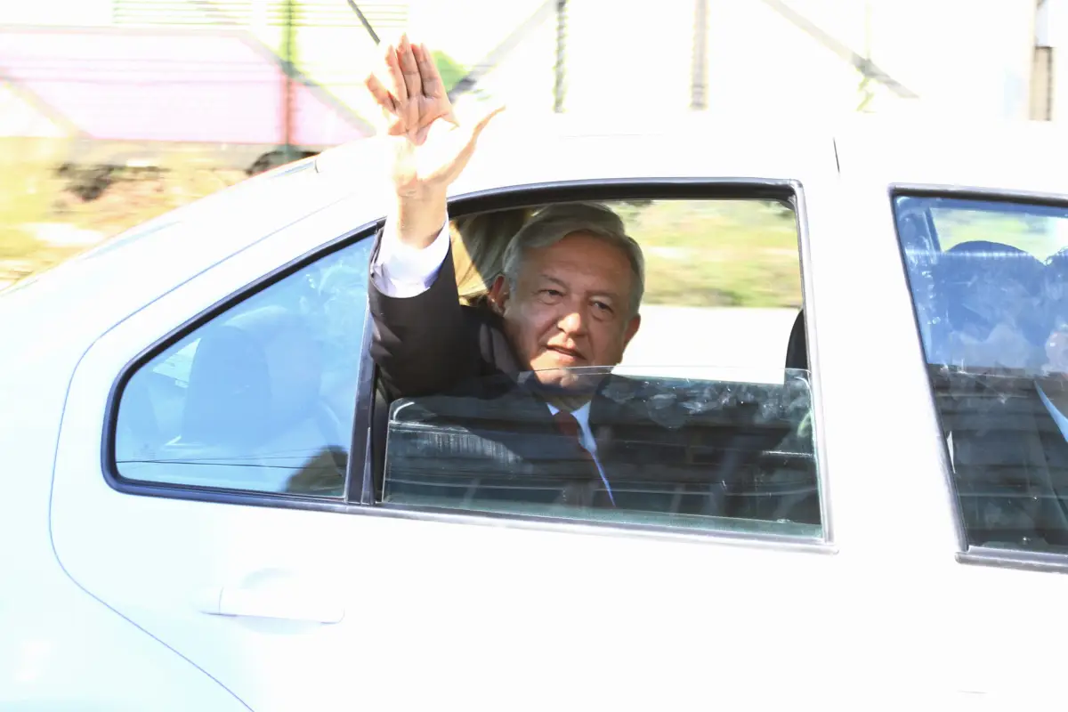 Recorrido del presidente...
