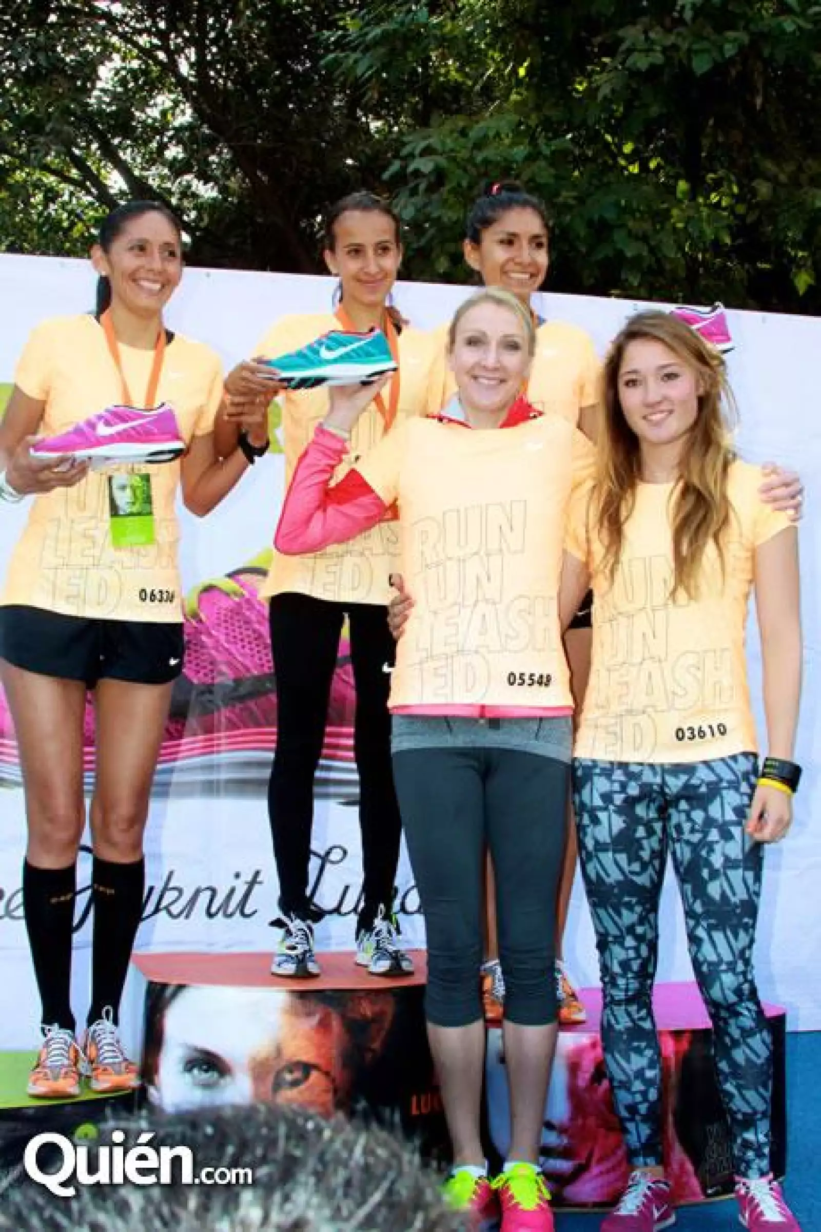 Patricia Retiz, Katya García, Alejandra Jacobo, Paula Radcliffe y Matilde Álvarez