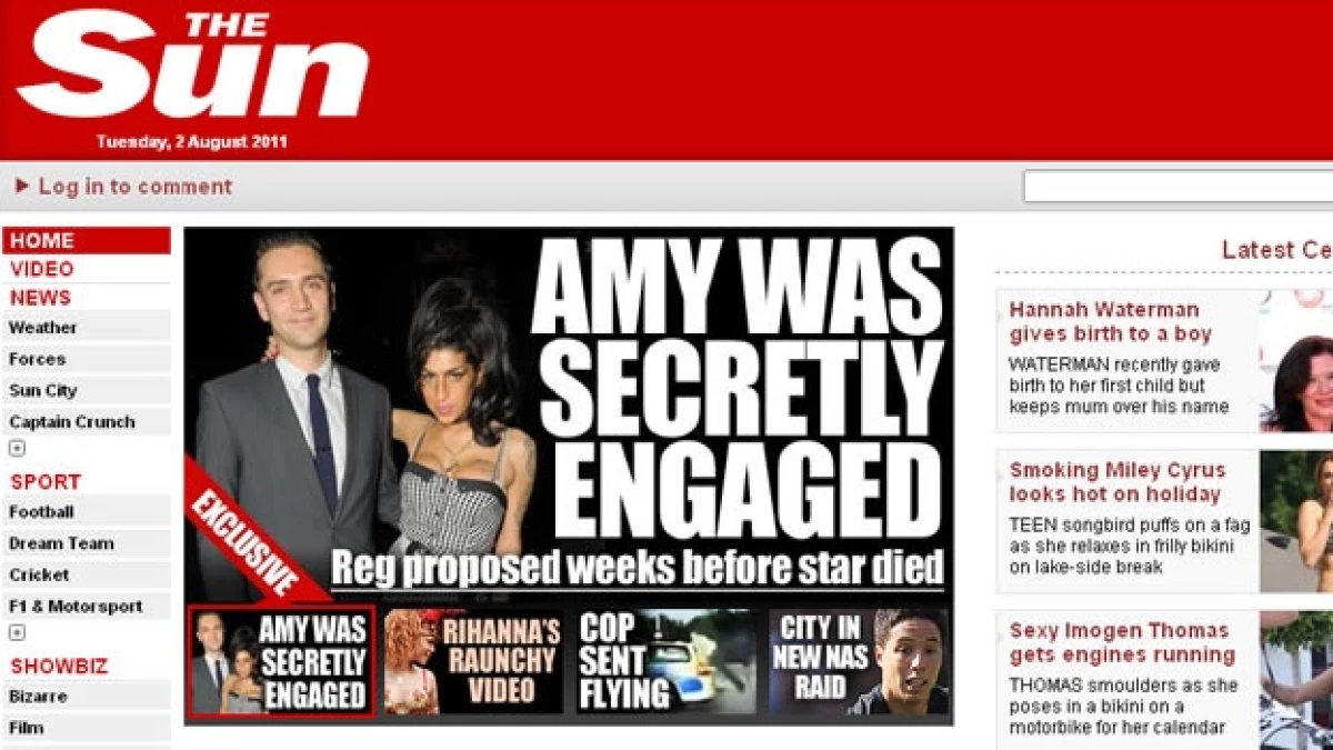 The sun pagina web