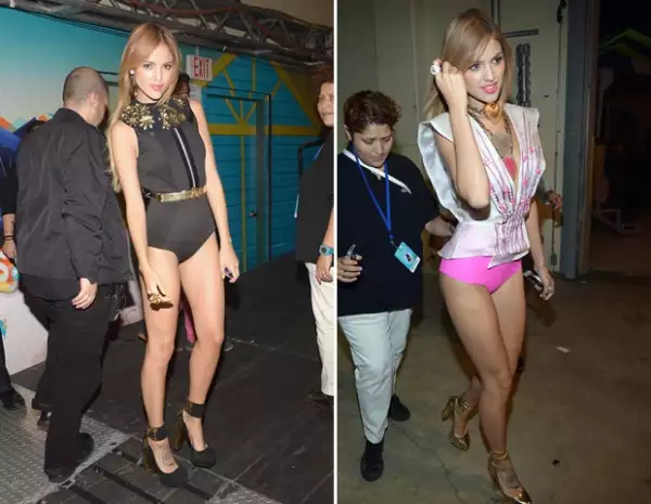 González optó por cuolottes que dejaron ver sus torneadas piernas.