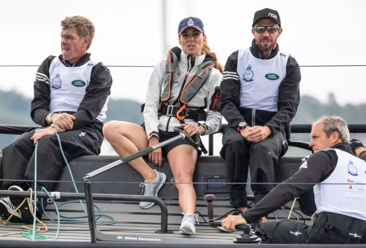 The Duke And Duchess Of Cambridge Take Part In The King's Cup Regatta