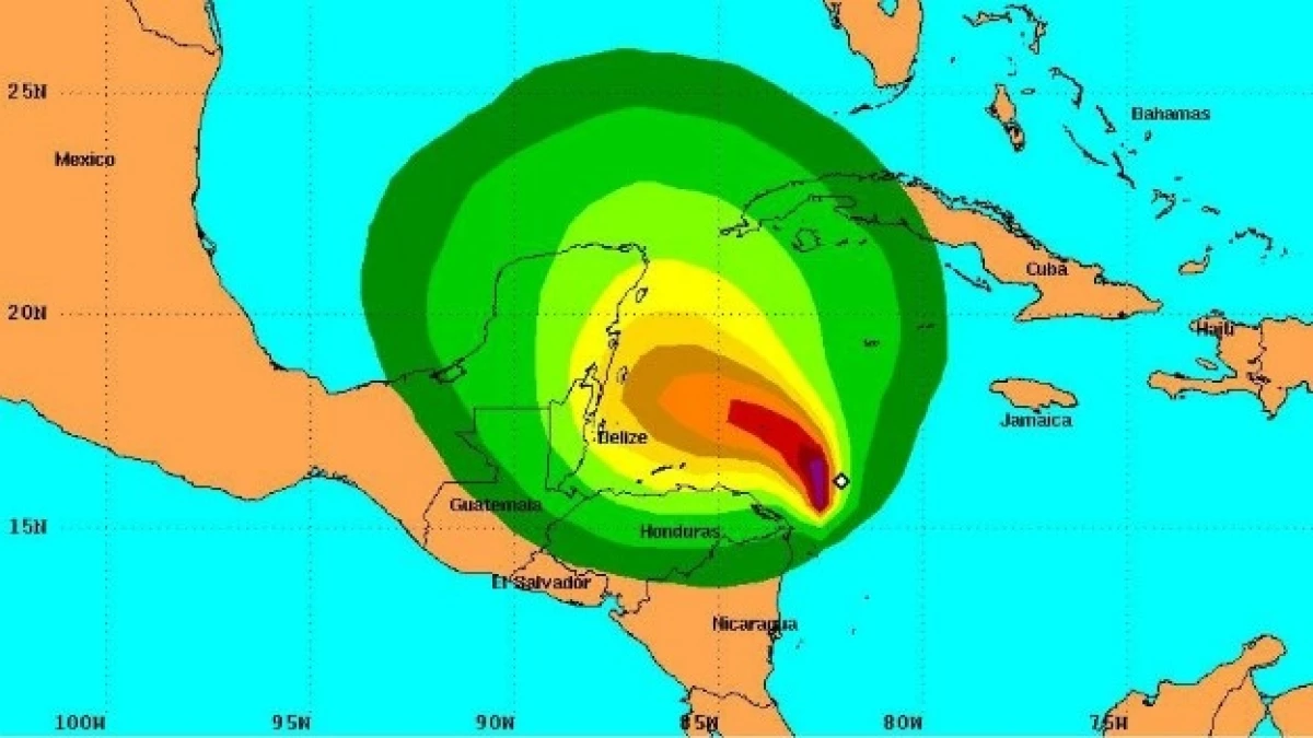 tormenta tropical rina en mar caribe