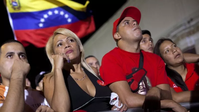 Los venezolanos esperaron los resultados hasta tarde