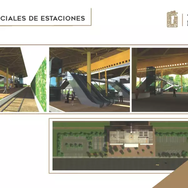 Primeros diseños de las estaciones del Tren Maya